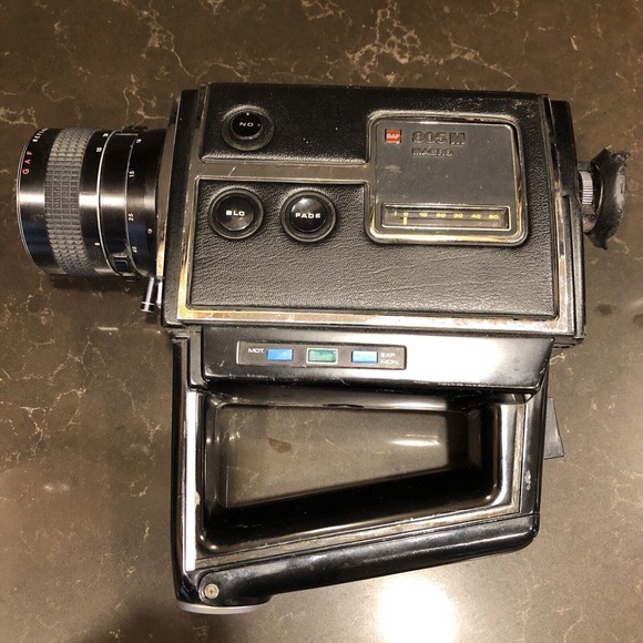 GAF 805 M Macro Movie Camera Super 8 Used‎ Video Equipment UNTESTED AS IS - Picture 2 of 9